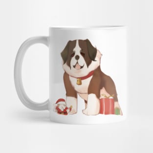 Cute St. Bernard Drawing Mug